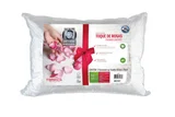 Travesseiro Fibra Plumax Capa Íons de Prata Anti Bactericida Fronhas 50x70cm Fibrasca