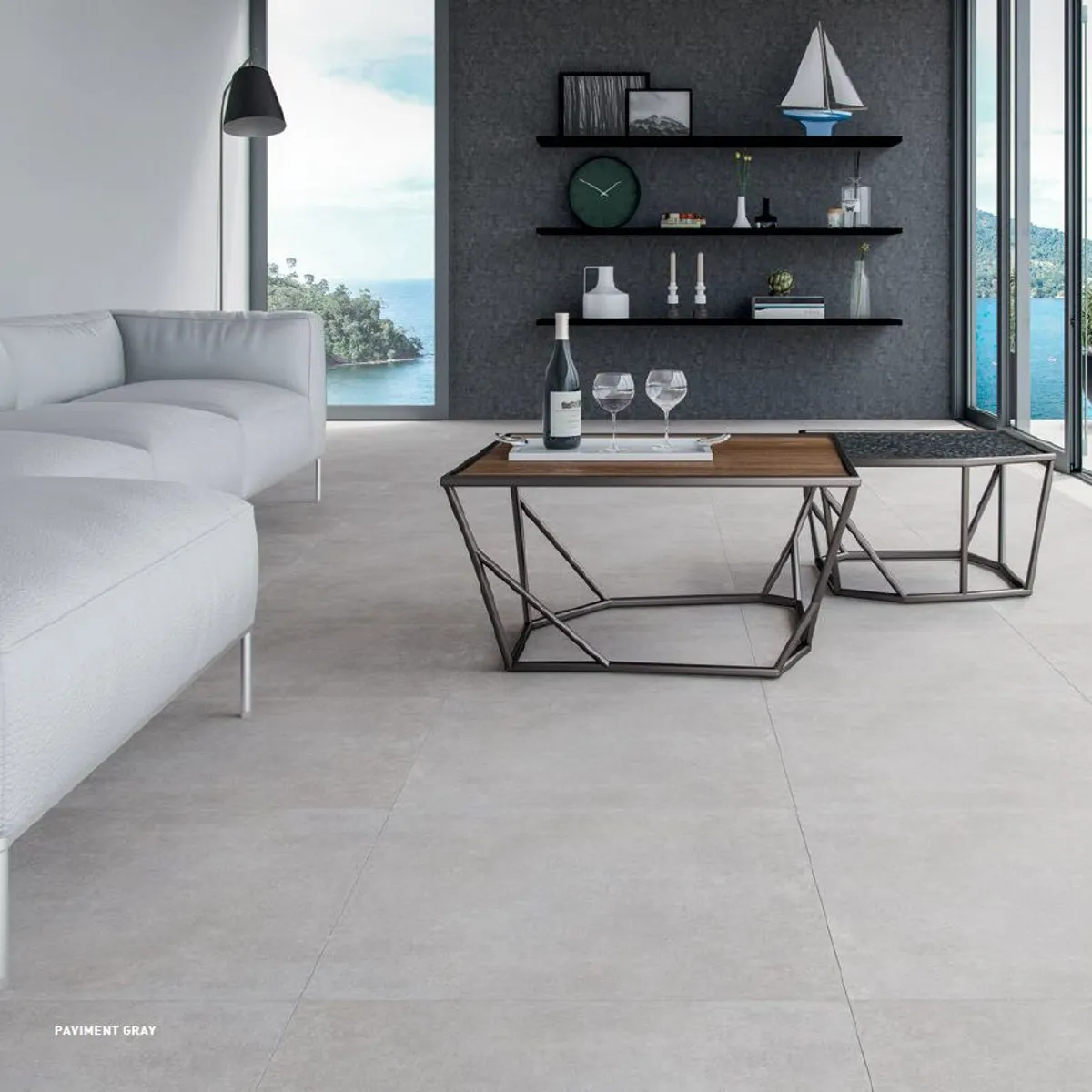 Piso Porcelanato Acetinado Retificado Cinza Interno 60x60cm Paviment Gray Incesa Caixa 2,2m², marca Incesa - Foto Principal