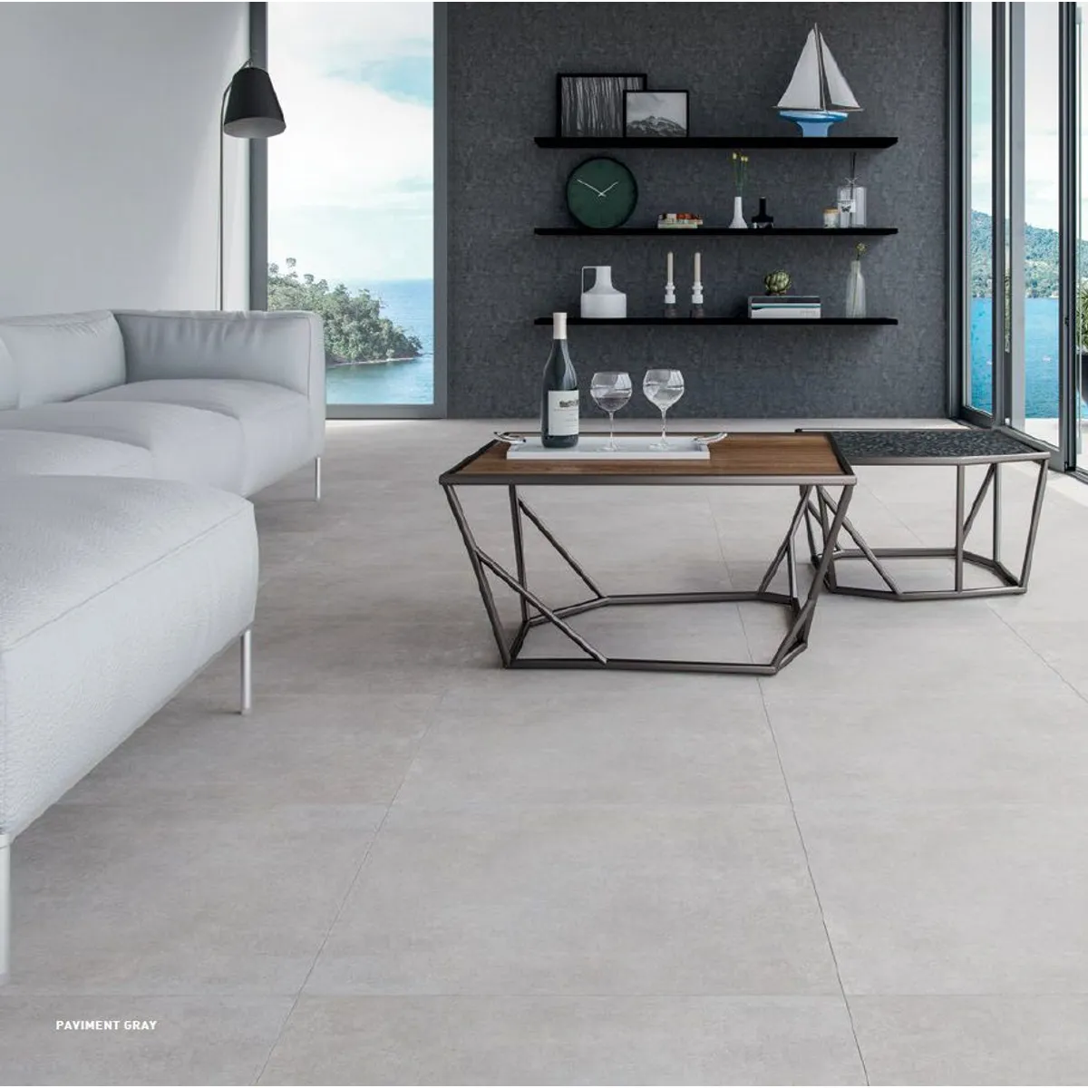 Piso Porcelanato Acetinado Retificado Cinza Interno 60x60cm Paviment Gray Incesa Caixa 2,2m², marca Incesa - Foto Principal