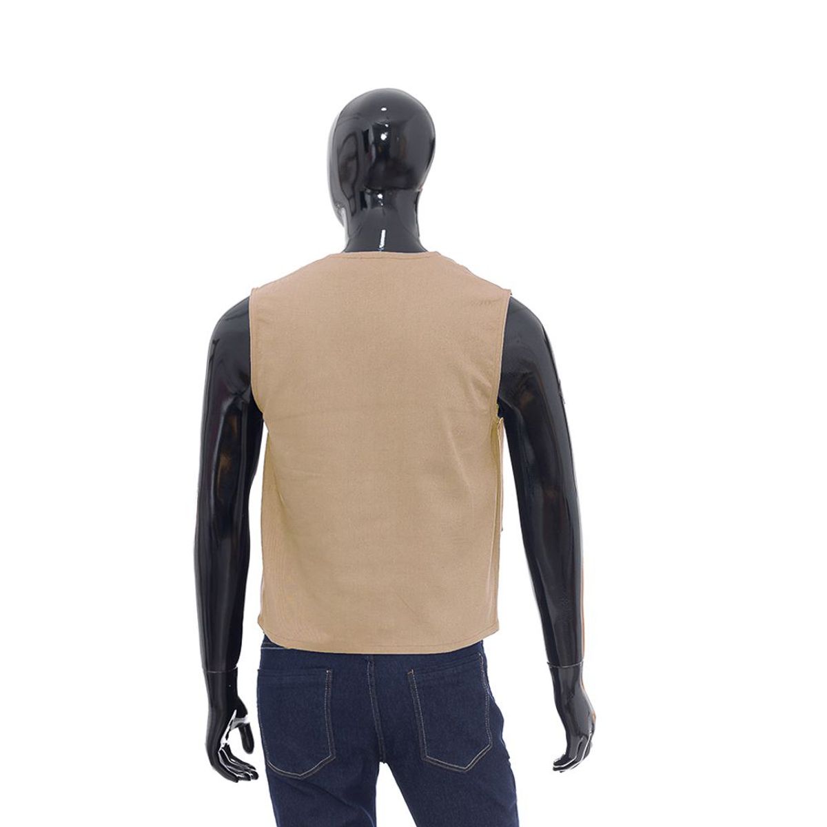 Colete Sem Manga Com Zíper Profissional  Bege  P, marca Valença Textil - Foto 2