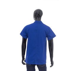 Jaleco Manga Curta Profissional Azul GG PF2 Confecções