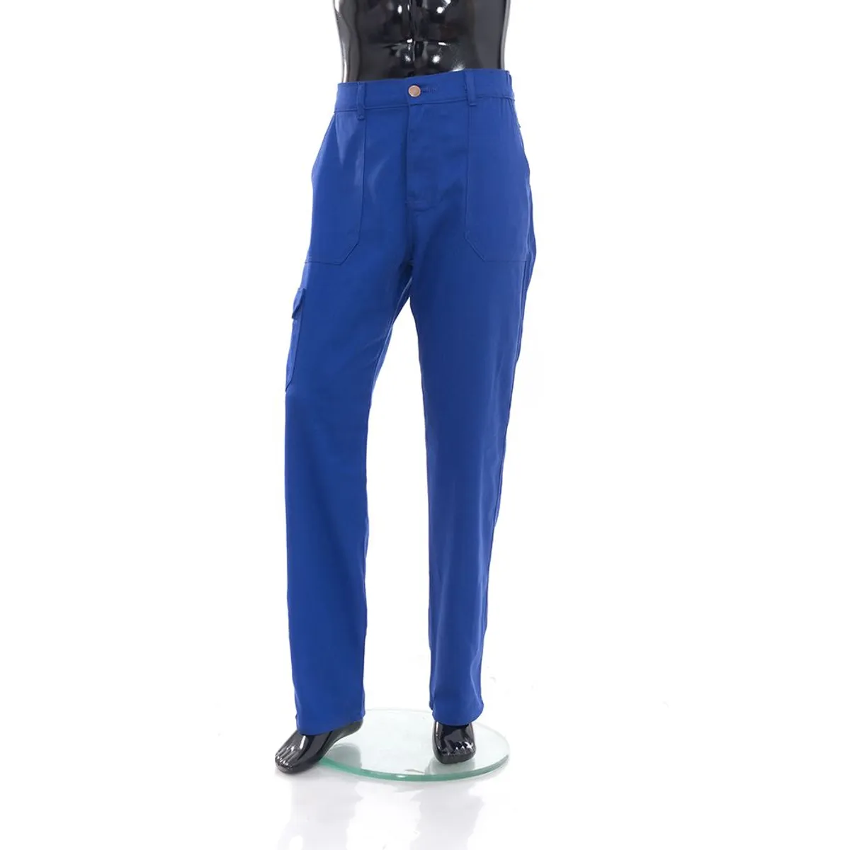 Calça Cargo Profissional Azul M PF2 Confecções, marca PF2 Confecções - Foto 2