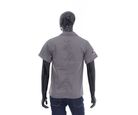 Camisa Manga Curta Profissional Cinza G PF2 Confecções