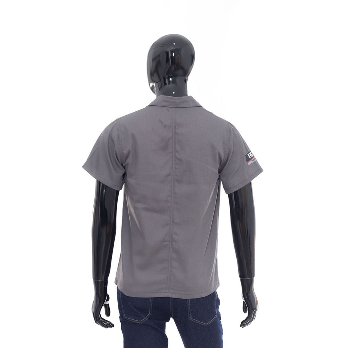 Camisa Manga Curta Profissional Cinza M PF2 Confecções, marca PF2 Confecções - Foto Principal