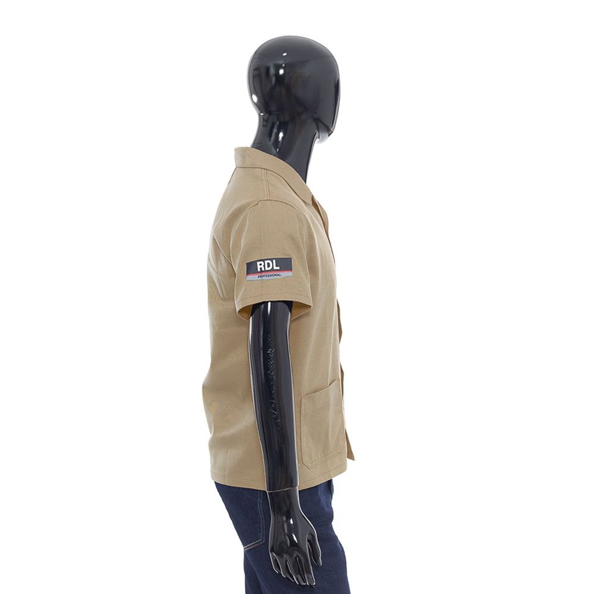 Camisa Manga Curta Profissional  Bege  M, marca Valença Textil - Foto 2
