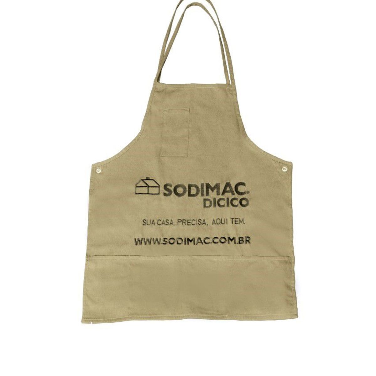 Avental Sodimac Bordado  Bege  U, marca Valença Textil - Foto Principal