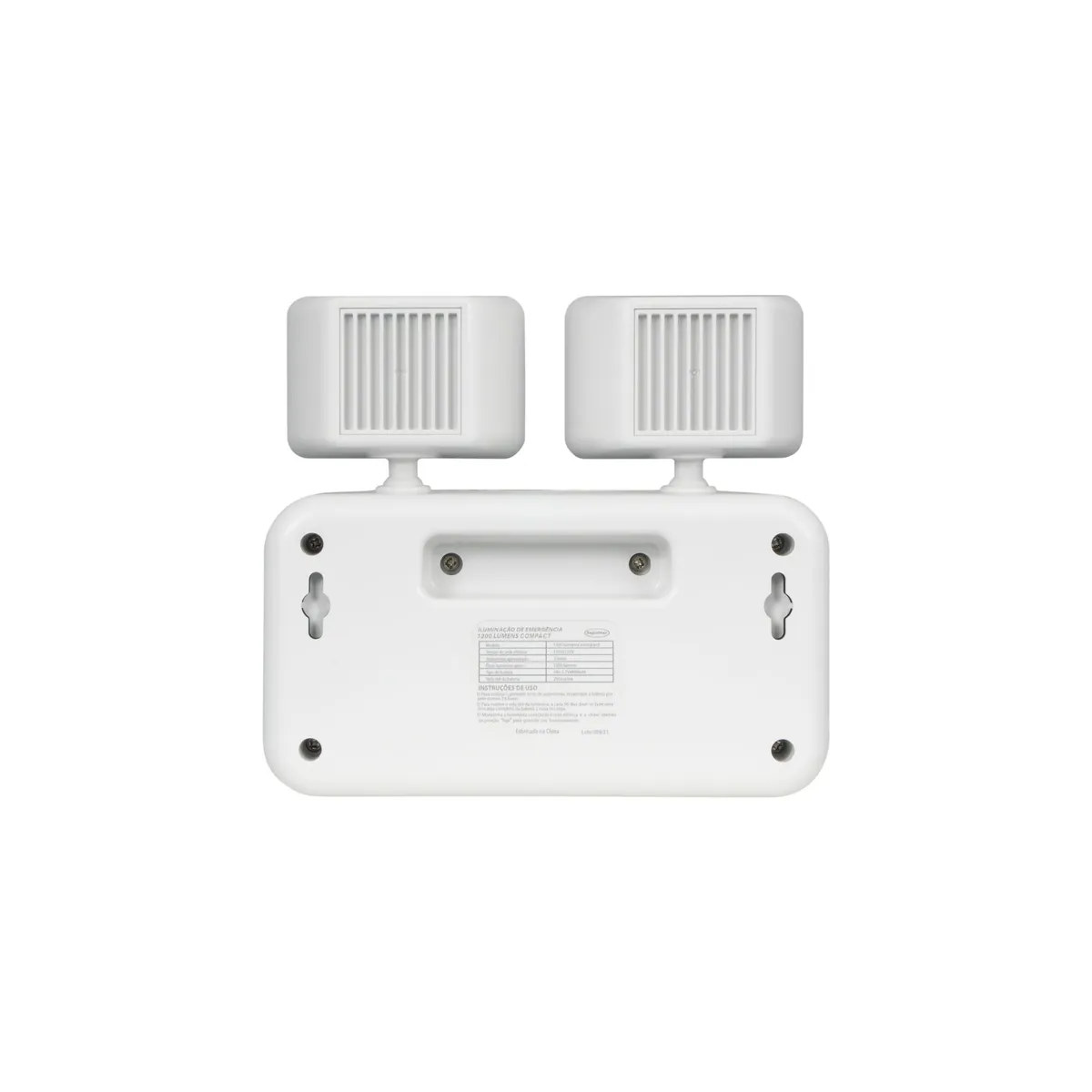 Iluminação de Emergência Led 1200 Lúmens Compact 2 Faróis 22,3x5,8x19,1cm, marca  - Foto 2