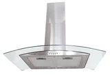 Coifa de Parede Vidro Curvo 80cm 55x85x23cm 127V Safanelli