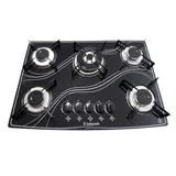 Fogão Cooktop 5 Bocas Tripla Chama 16,5x73x52cm Bivolt Safanelli
