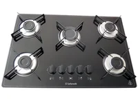Fogão Cooktop 5 Bocas Preto Semplice 15x73x52cm Bivolt Safanelli