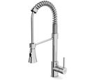 Torneira  Para  Cozinha de Mesa com Bica Móvel e Duas Funções Gourmet Cromado Celite