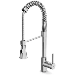 Torneira  Para  Cozinha de Mesa com Bica Móvel e Duas Funções Gourmet Cromado Celite