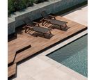 Porcelanato Acetinado Esmaltado Marrom Externo 20x120cm Portobello Retificado Caixa 1,19m² Canela Dourada