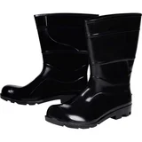 Bota Pvc Preto Nr 38 Cano Médio Sem Forro Kala