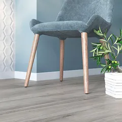 Rodapé Branco Reto Acetinado