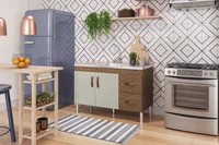 Balcão Cozinha Karson 1,14 Mt Amendoa/Off White