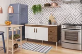 Balcão Cozinha Karson 1,44 Mt Amendoa/Branco