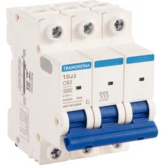 Mini Disjuntor TDJ3-3C63 3P 63A 3KA Tramontina