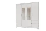 Guarda Roupa Roma Branco 41x64x182 Em MDP Moval Móveis