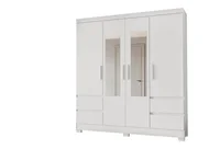 Guarda Roupa Roma Branco 41x64x182 Em MDP Moval Móveis