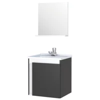 Kit em Madeira Onix Preto 33,1x37,8x40cm Cozimax