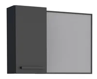 Espelheira em Aço Roma Preto 18,5x57,4x39,5cm Cozimax