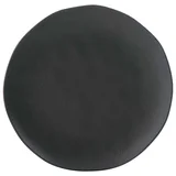 Prato Raso Orgânico Stoneware Preto Matte 26,5cm Porto Brasil