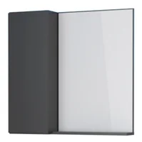 Espelheira em Madeira Armário 560 Preto 13,5x57,2x56,2cm Cozimax