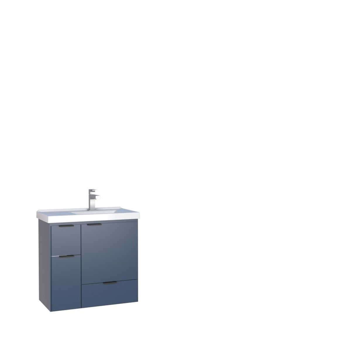 Gabinete de Banheiro em Madeira Orquidea Colors 60 Azul 39x64x64,5cm Cozimax, marca Cozimax - Foto 2