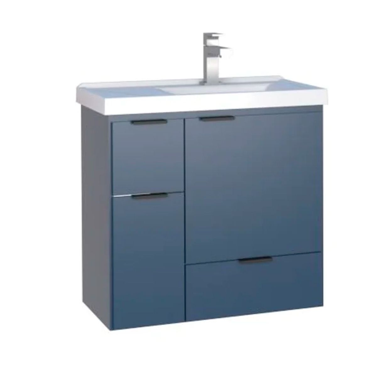 Gabinete de Banheiro em Madeira Orquidea Colors 60 Azul 39x64x64,5cm Cozimax, marca Cozimax - Foto Principal
