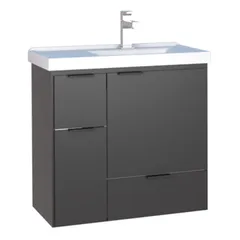 Gabinete de Banheiro em Madeira Orquidea Colors 60 Azul 39x64x64