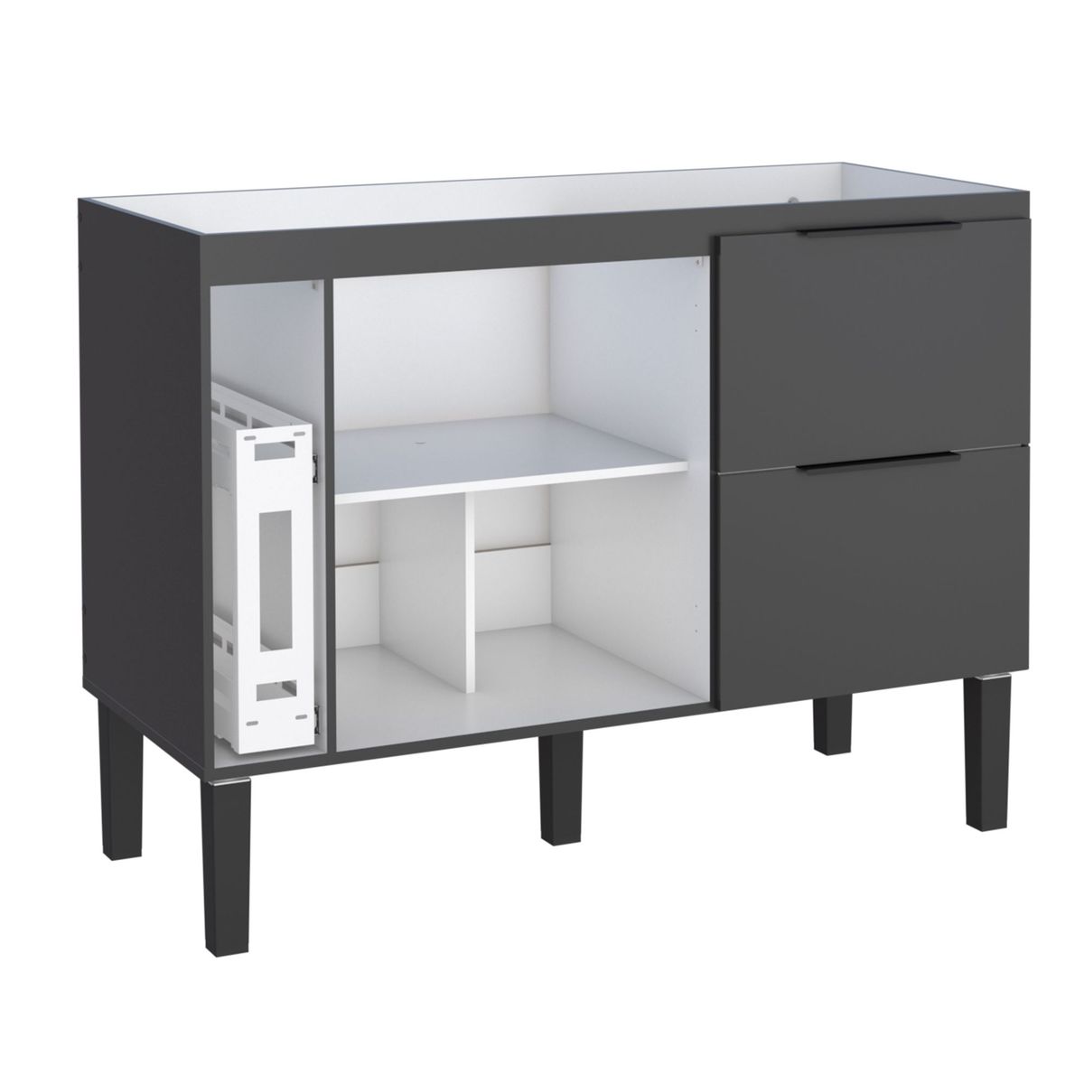 Gabinete para Cozinha Cisne 114cm Preto Cozimax, marca  - Foto Principal
