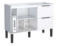 Gabinete em Madeira Cisne 1141mm Branco Pia 120 51,5x114,5x64cm Cozimax