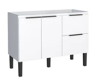 Gabinete em Madeira Cisne 1141mm Branco Pia 120 51,5x114,5x64cm Cozimax