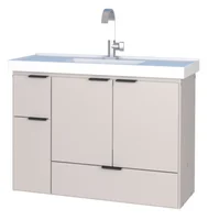 Gabinete de Banheiro em Madeira Orquidea Colors 80 Nude 35x78,8x59cm Cozimax