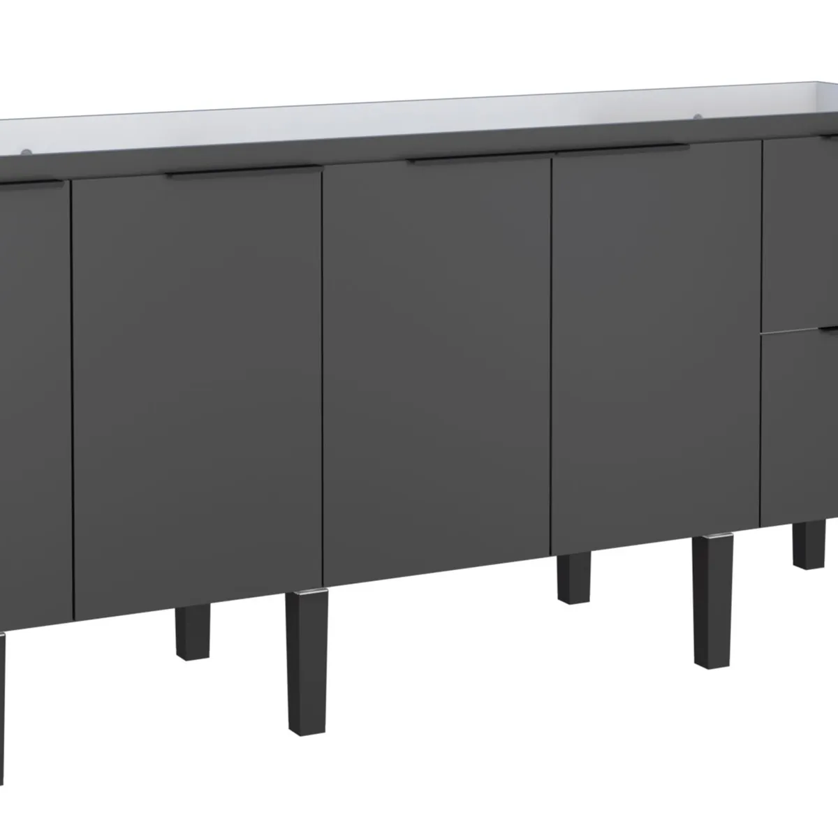 Gabinete para Cozinha Cisne 174cm Preto Cozimax, marca  - Foto Principal