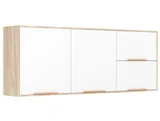 Armário Aéreo Fabricado em MDF e Madeira Natural Dobradiças com Amortecedores Puxadores  Rose Gold Bonatto