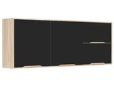Armário Aéreo Fabricado em MDF e Madeira Natural Dobradiças com Amortecedores Puxadores  Rose Gold Bonatto