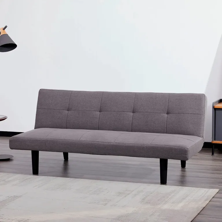 Sofa Cama 3 Lugares Sammy Cinza 170X81X68Cm Just Home Collection