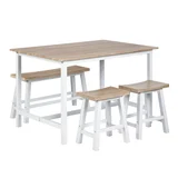 Conjunto Jantar Follen Com 3 Bancos Hc