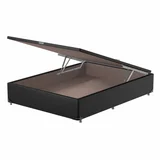Base Box Baú Casal Corino Preto 34x188x138cm ProDormir