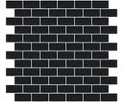 Revestimento Porcelânico Jc1621 2,5x5cm Preto Wag Jtamar Caixa 1,01m² Jatoba