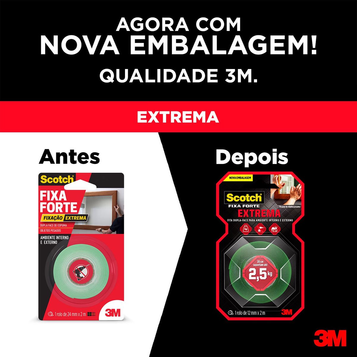 Fixa Forte Extreme 12Mmx2M 3M, marca 3M Scotch - Foto 2