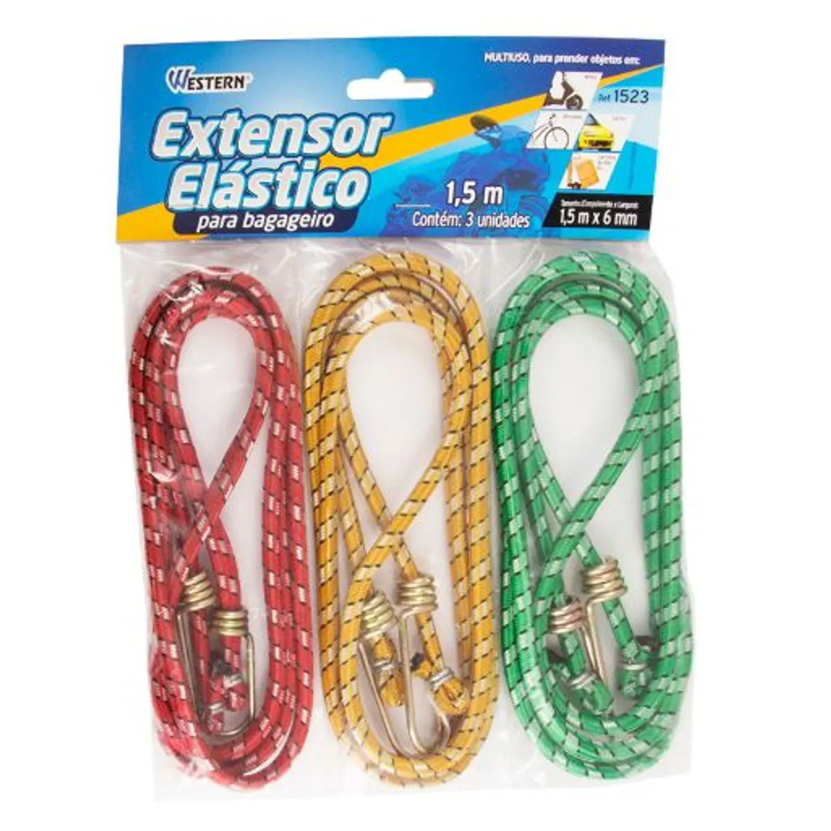 Extensor para Bagageiro 1,5M 3 Peças Sortido Western, marca Western - Foto 2