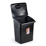Cesto Fechado 60L Preto Plasticos do Carmo
