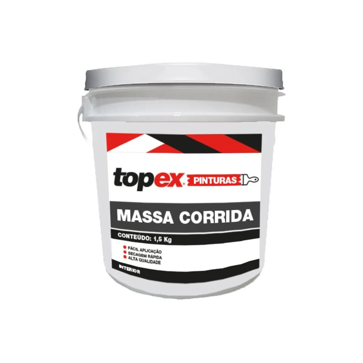 Massa Corrida Topex 1,5Kg Qualyvinil, marca Qualyvinil - Foto Principal