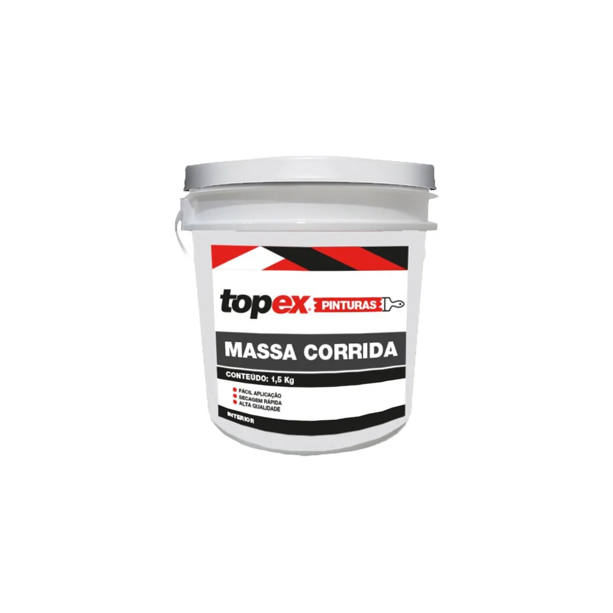 Massa Corrida Topex 1,5Kg Qualyvinil, marca Qualyvinil - Foto Principal
