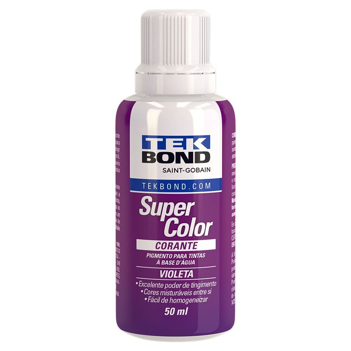 Corante Liquido Violeta 50ml Tekbond, marca Tekbond - Foto Principal