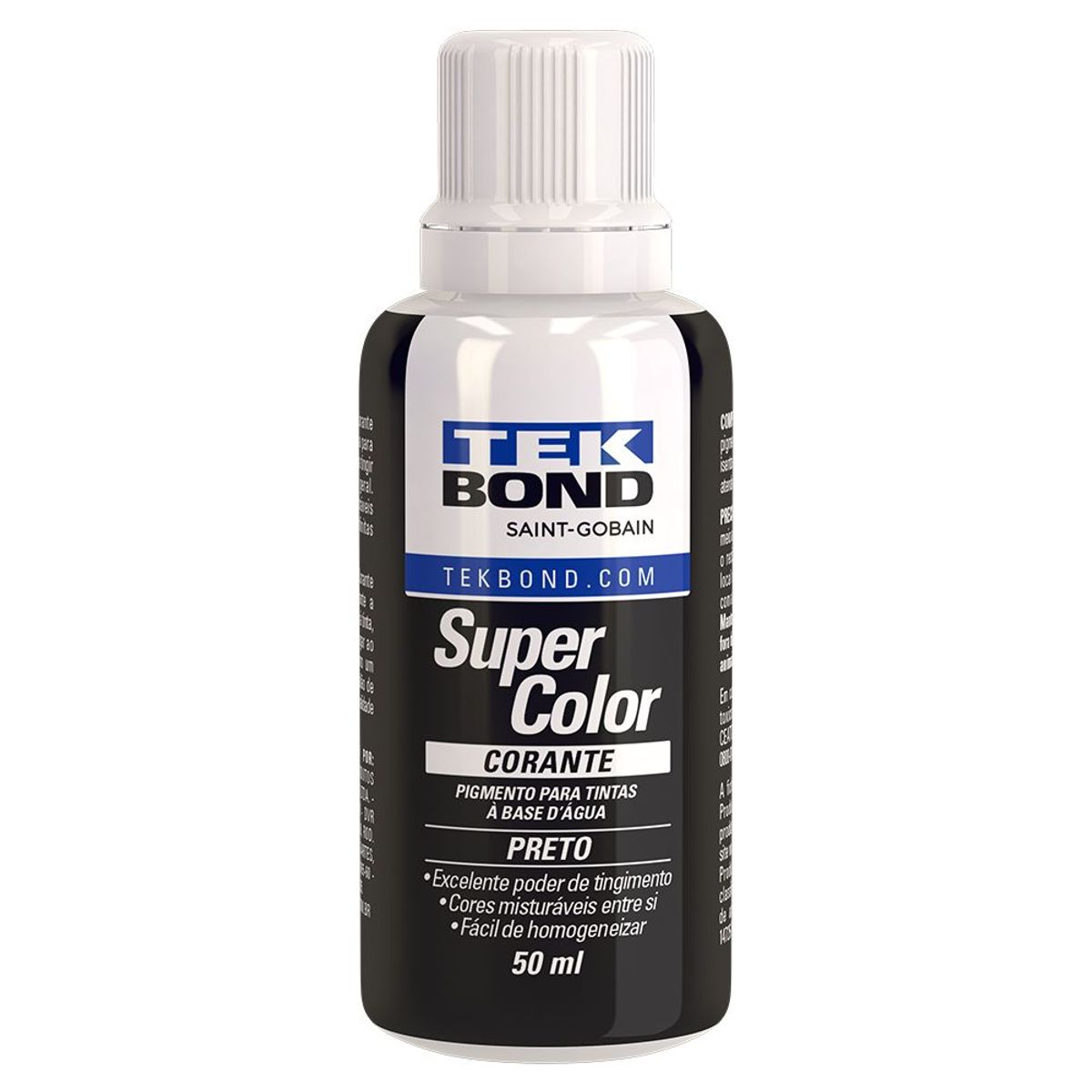 Corante Liquido Preto 50ml Tekbond, marca Tekbond - Foto Principal
