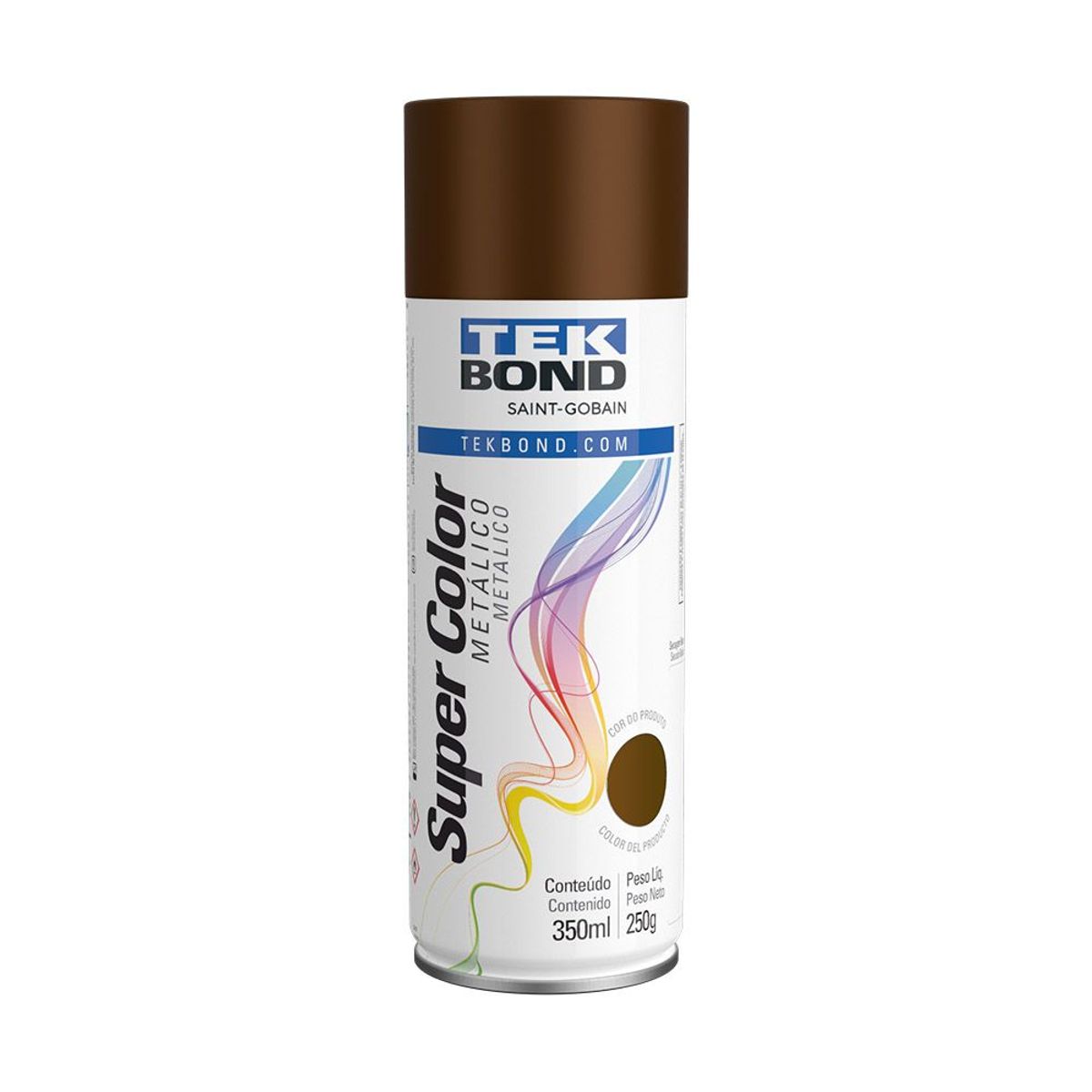 Tinta Spray Bronze Metálico 350ml/250g Tekbond, marca Tekbond - Foto Principal